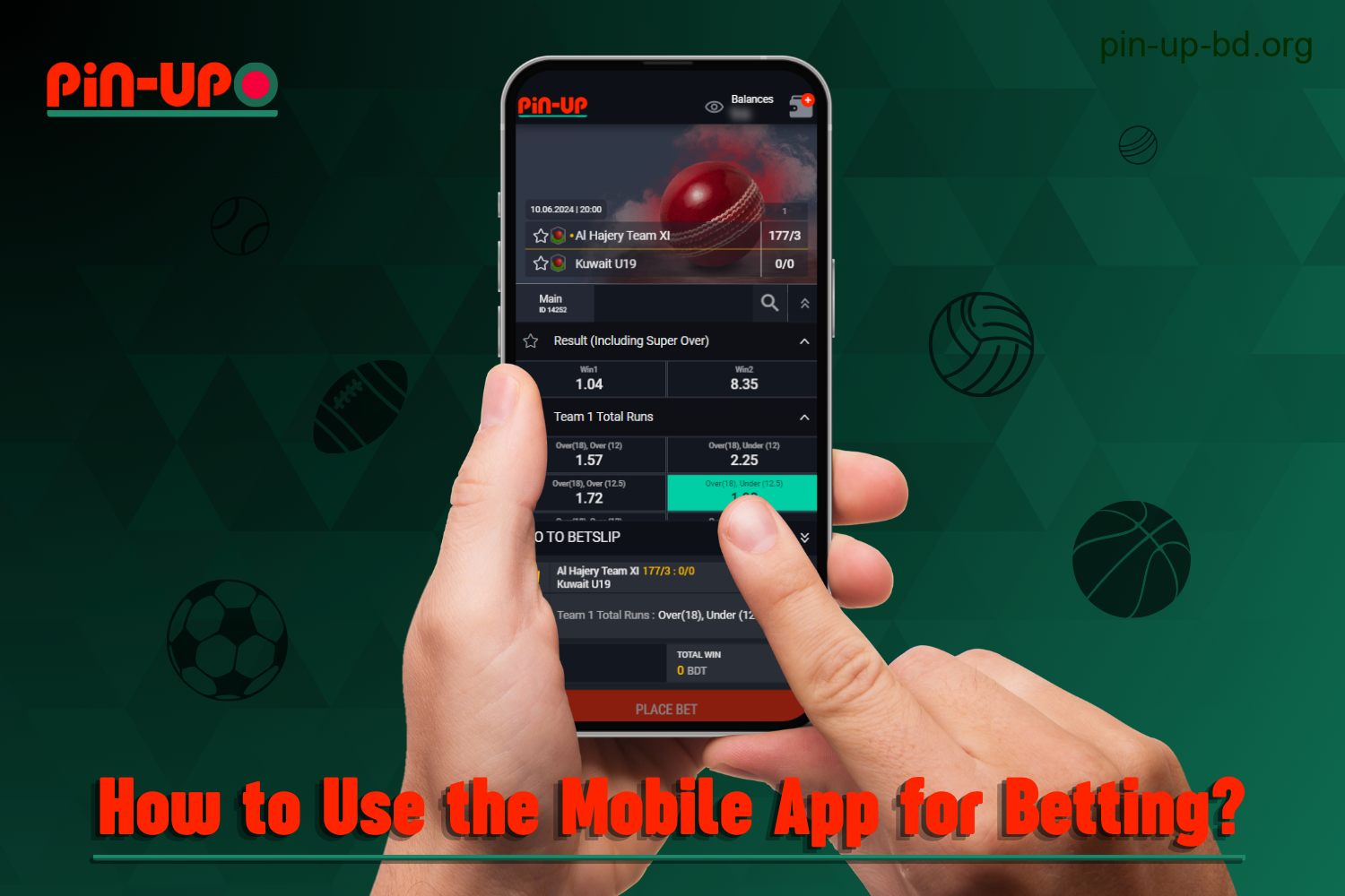 To use the Pin Up mobile betting app, users from Bangladesh need to create an account and make a deposit