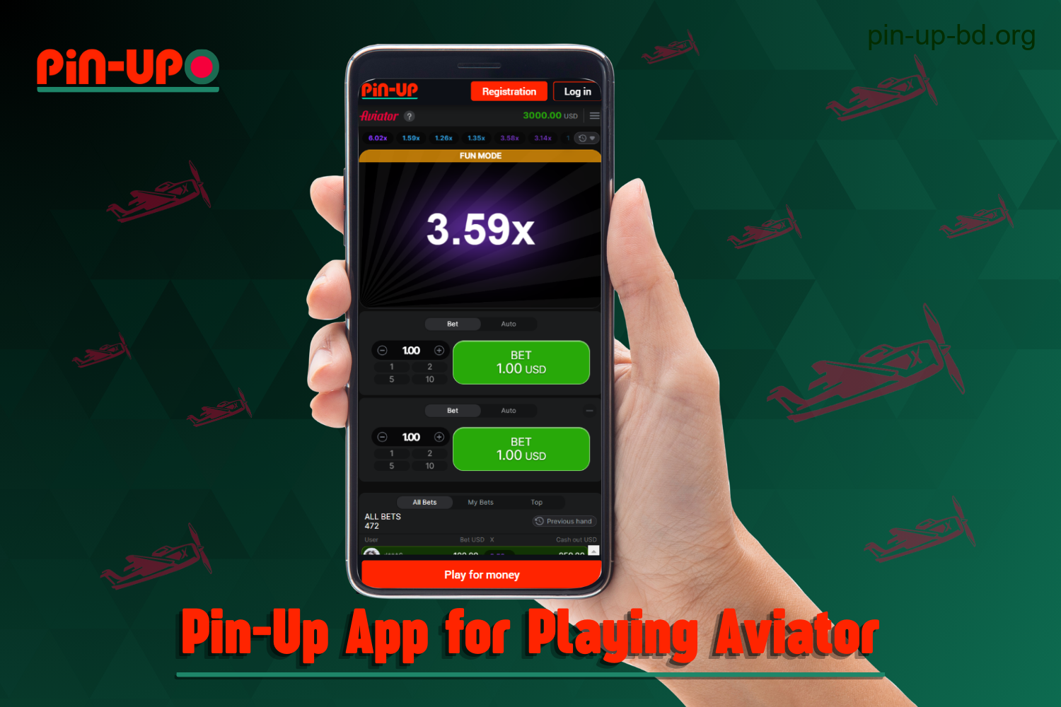 To play Pin Up Aviator on the mobile app, users from Bangladesh should follow a few simple steps